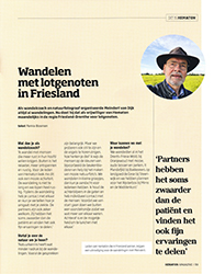 Wandelen met lotgenoten in Friesland - Interview Hematon Magazine